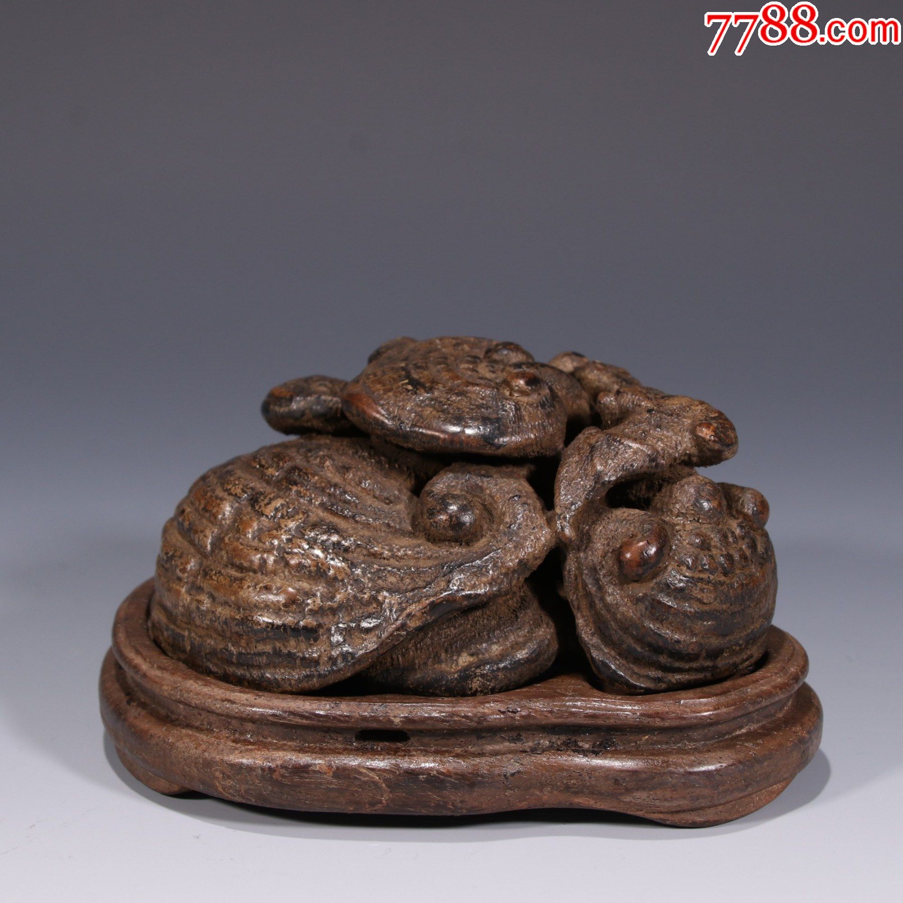 沉香灵芝如意香薰摆件
