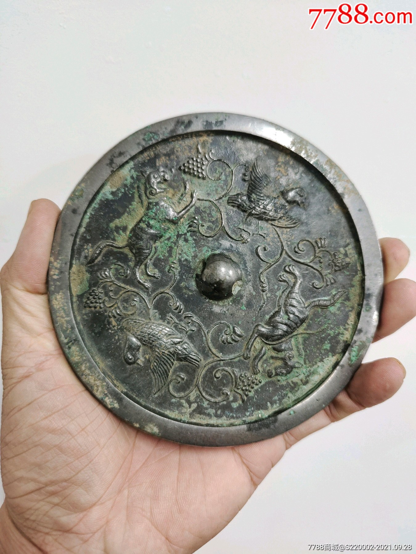 唐代飞禽走兽镜-价格:8500元-se82872337-铜镜-零售-7788铜器收藏