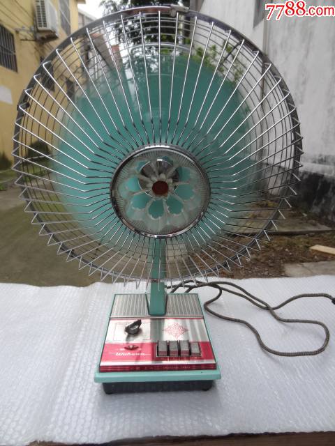 80年代上海产华生牌ft34型台式电风扇