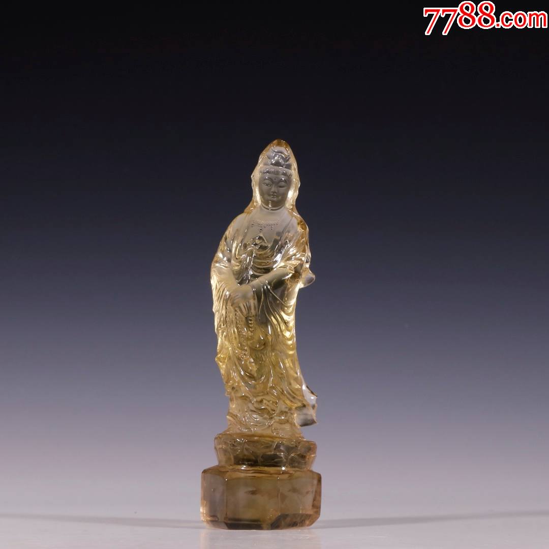 旧藏老水晶观音造像-价格:9600元-se82875049-佛像/造像-零售-7788