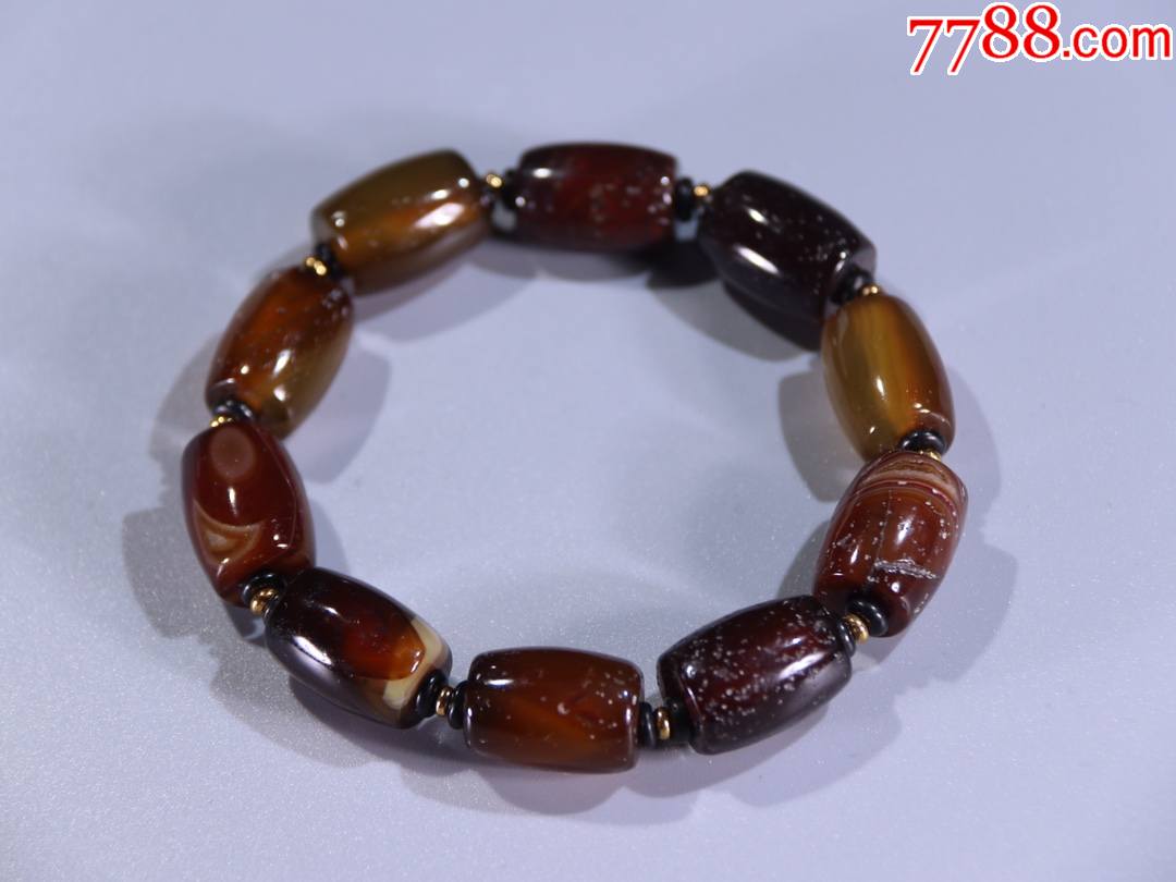 旧藏精品唐贡玛瑙手串