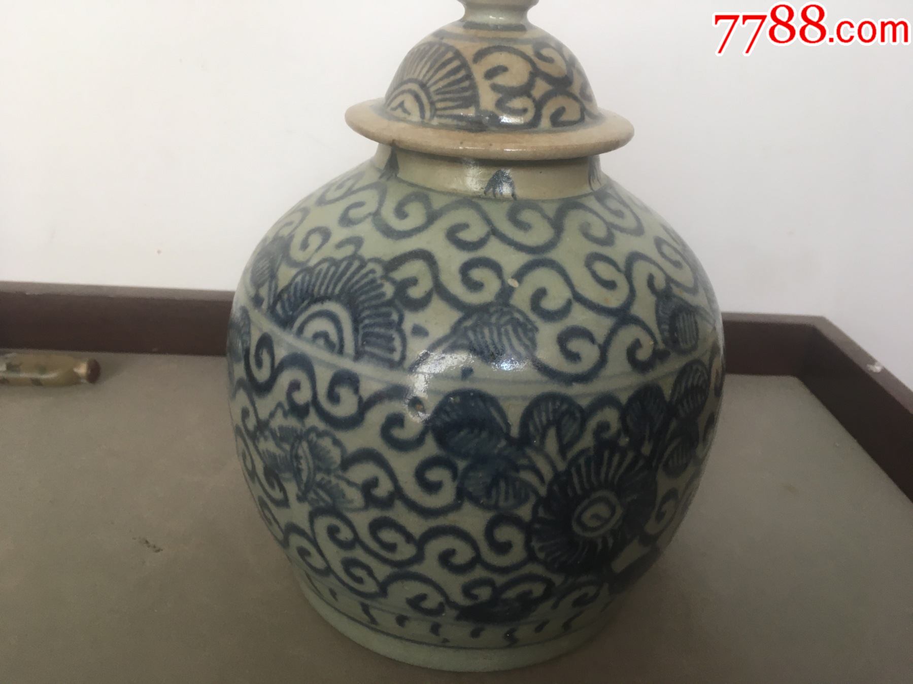 清三代青花凤眼将军罐康熙