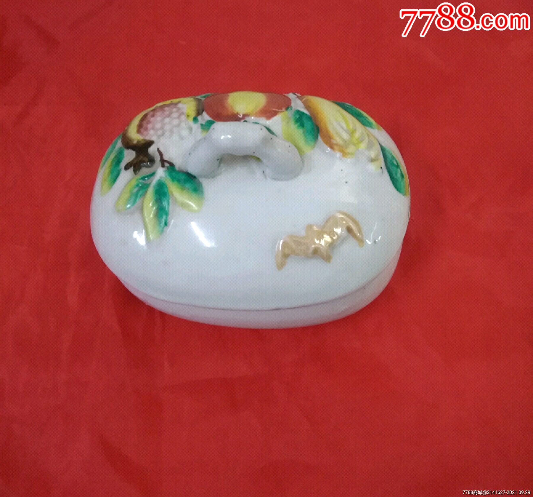 民国肥皂盒_彩绘瓷/彩瓷_图片价格_收藏行情_7788集邮网