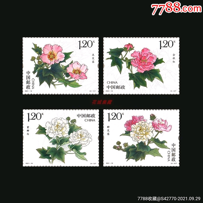 2021-18木芙蓉邮票
