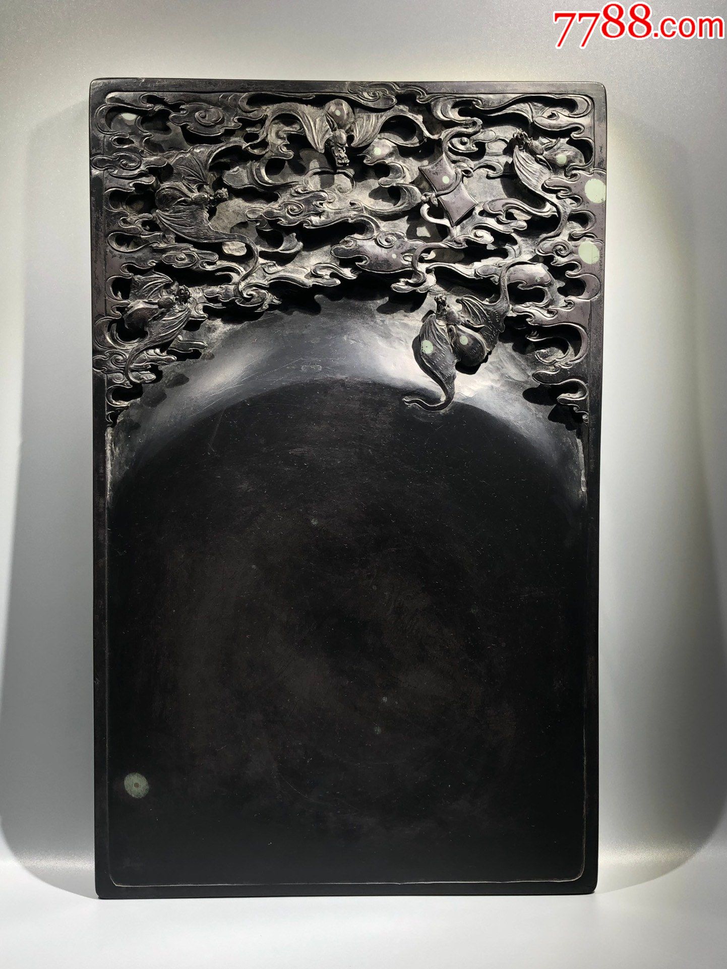 名家五福临门砚