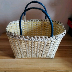 老菜篮子手提篮,纯手工编织菜篮子