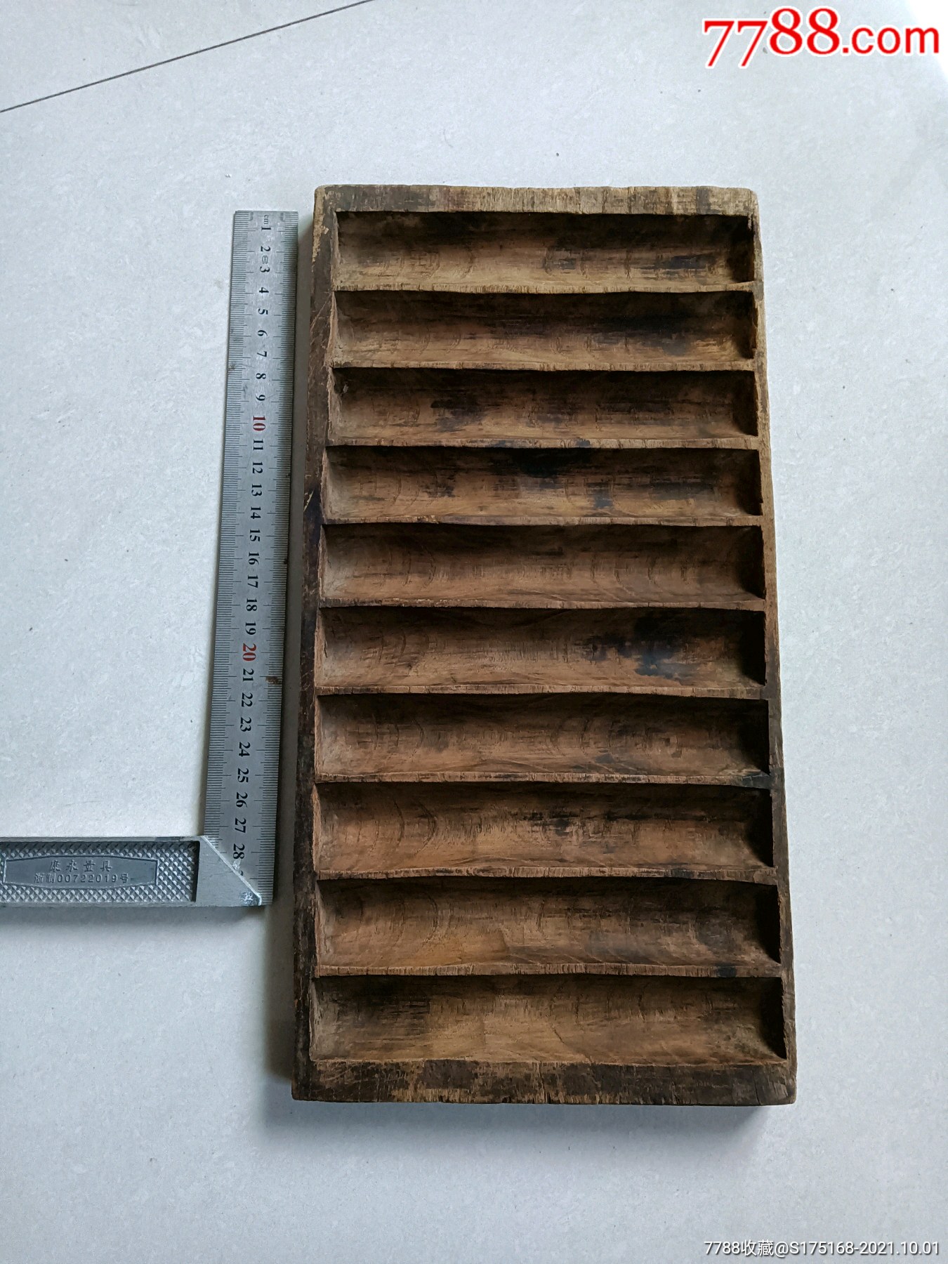 清代老木器钱板子