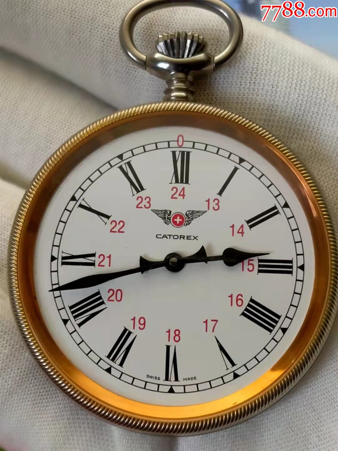 库存级品相瑞士卡图莱斯铁路纪念怀表_手表/腕表_钟声物语【7788收藏