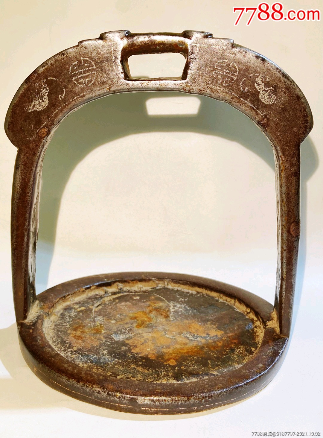 清代寒铁措银马蹬-价格:1880元-se82933410-其他车