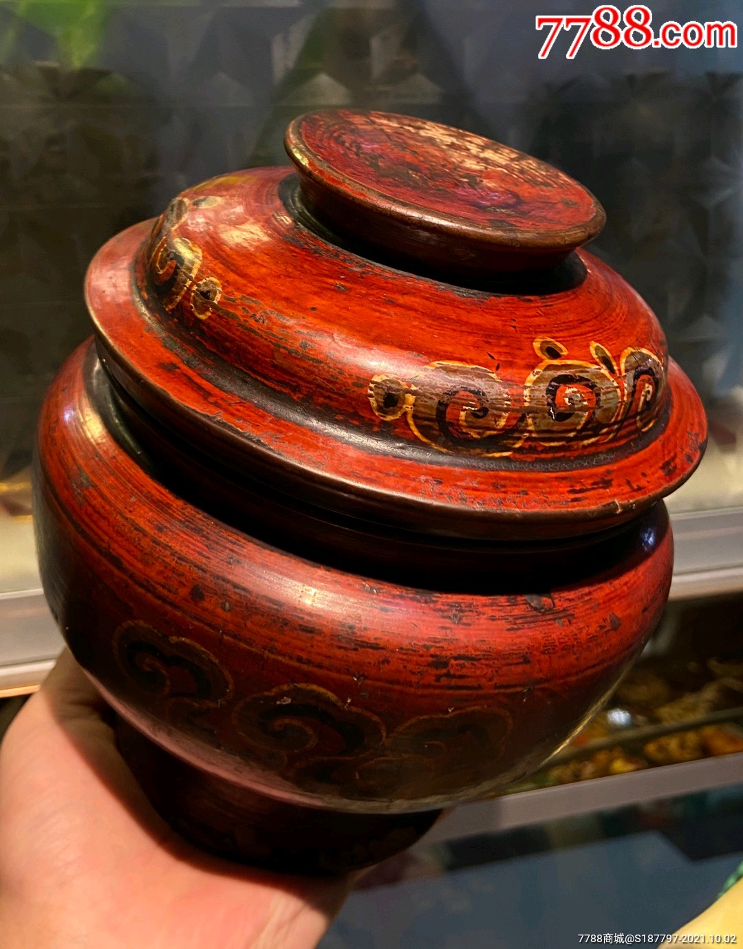 清晚期时期藏传老漆器