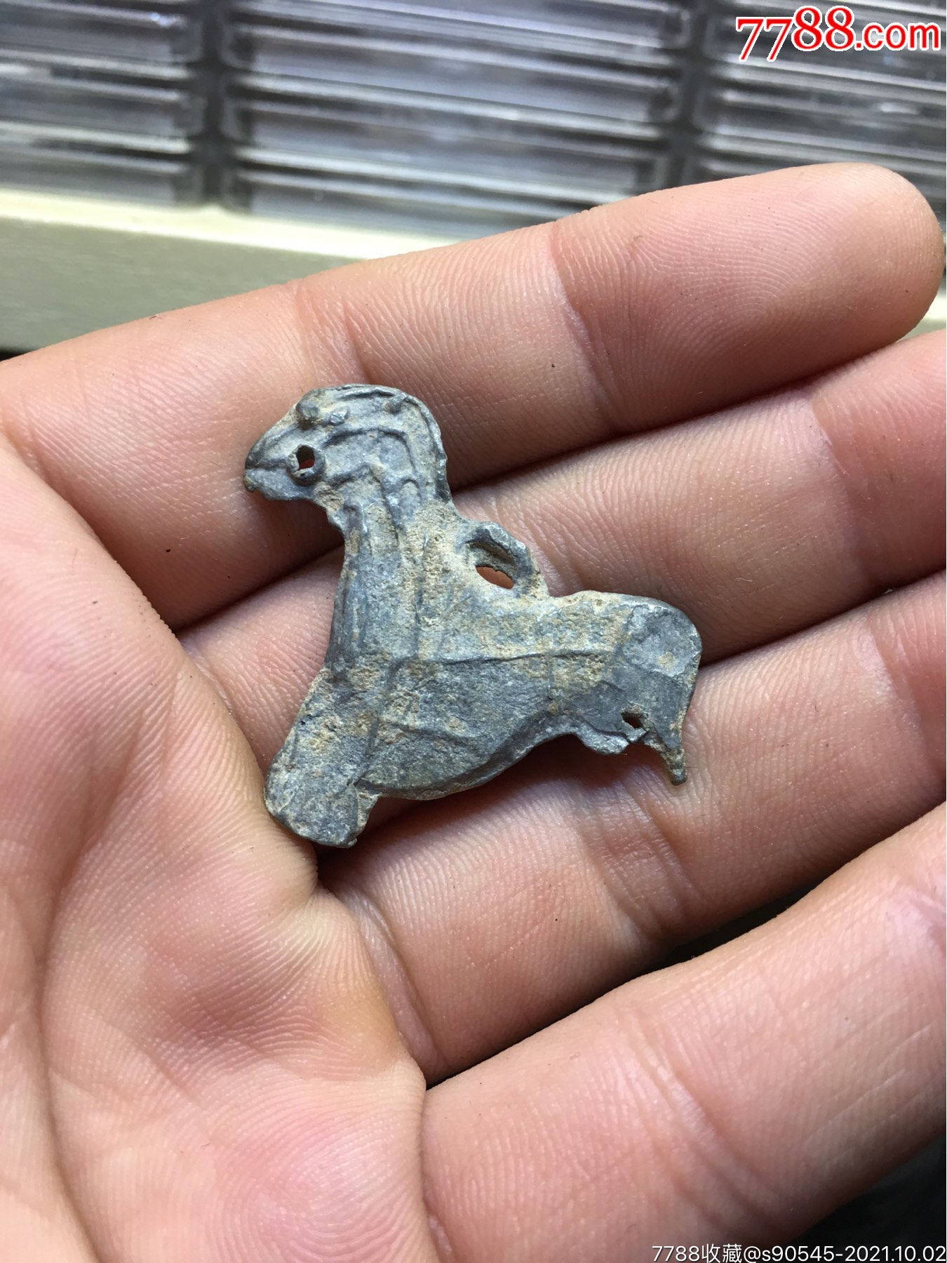 辽金锡铅类动物挂件