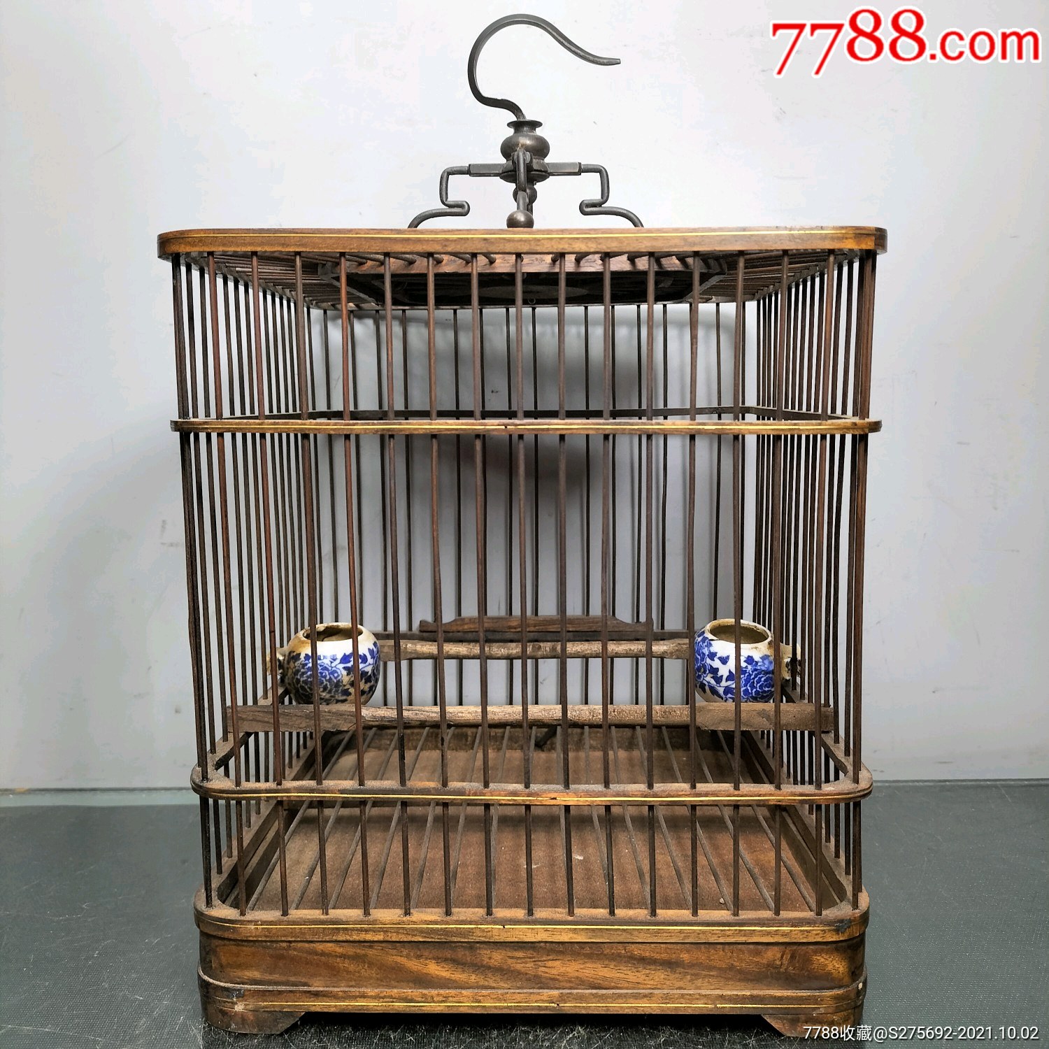旧藏老花梨木鸟笼