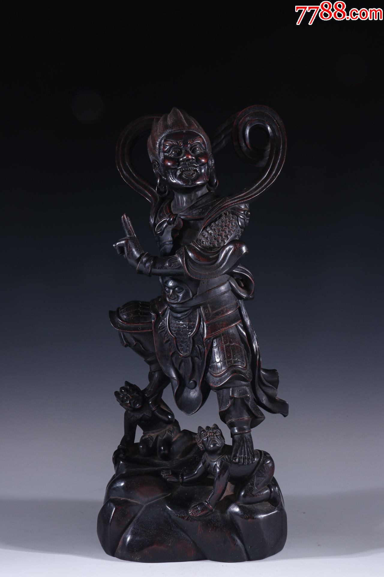 小叶紫檀木魁星摆件-价格:18000元-se82959404-木雕摆件-零售-7788