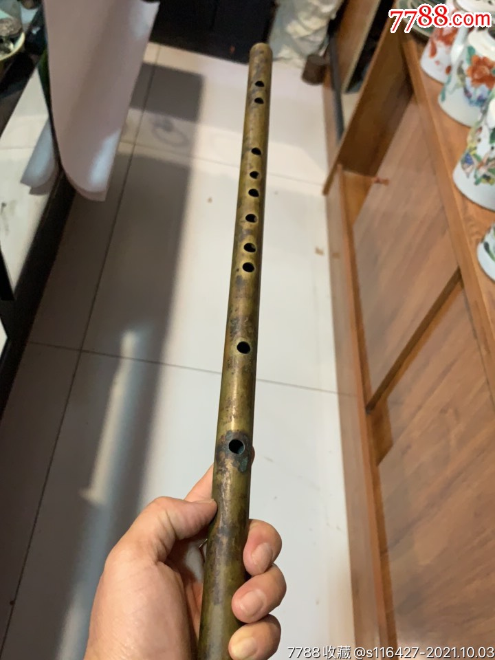 铜乐器铜笛自然包浆浑厚美品