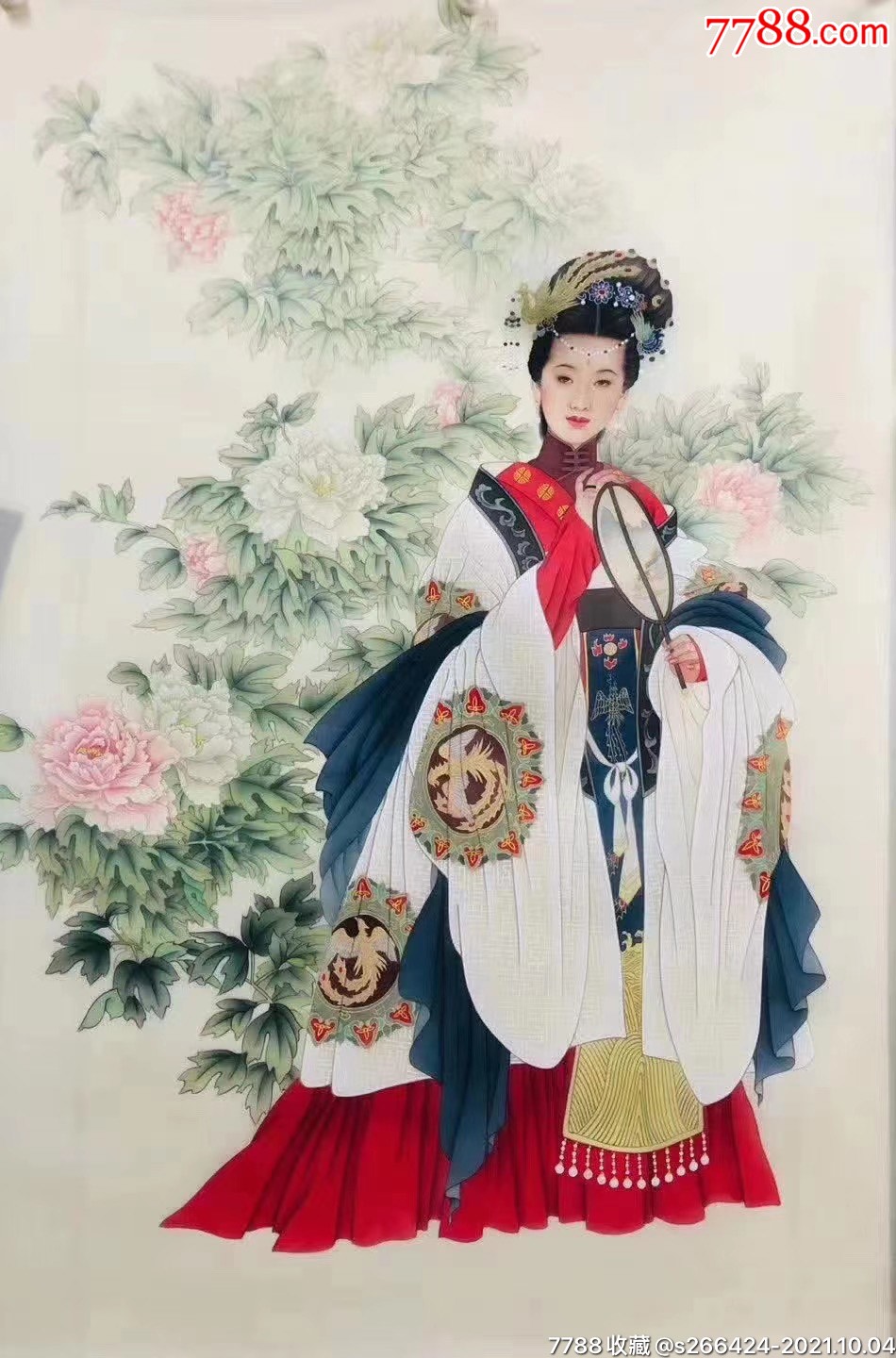 张冬蕊(中国红系列)-价格:2700元-se82963121-人物国画原作-零售-7788