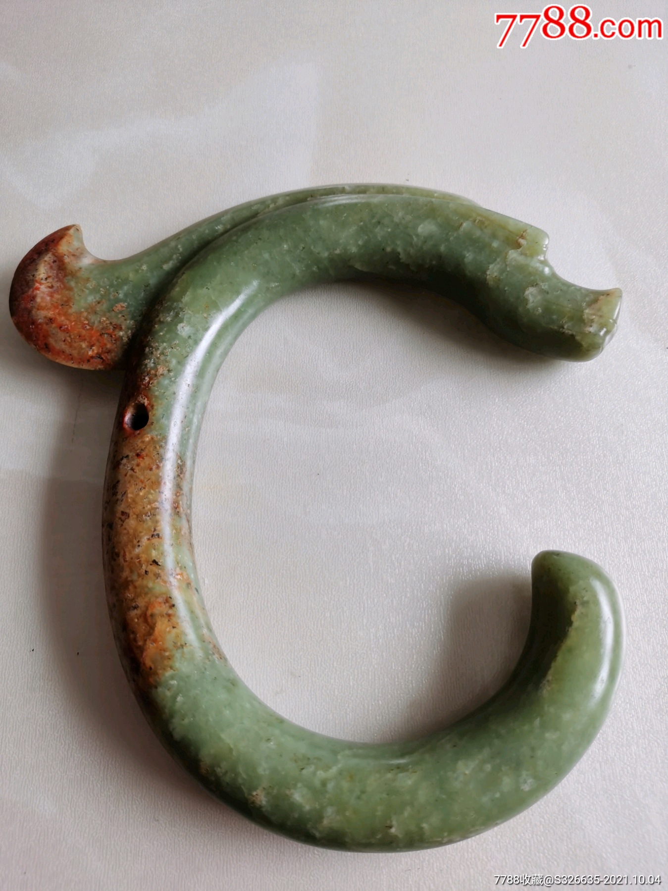 红山c形龙-岫岩玉-7788玉器收藏