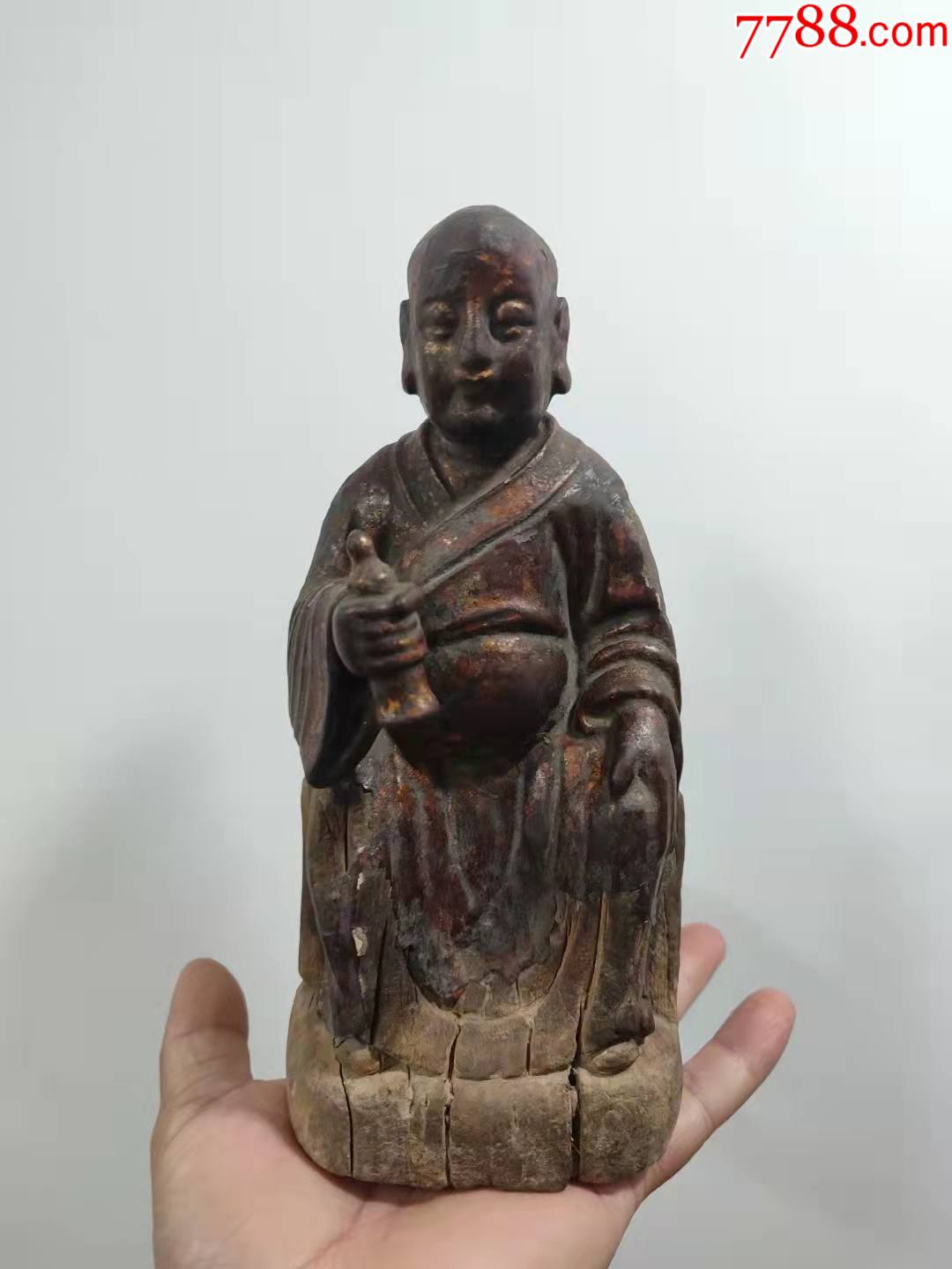 清代刷金木雕佛像_价格6800元_第1张_7788收藏__收藏热线