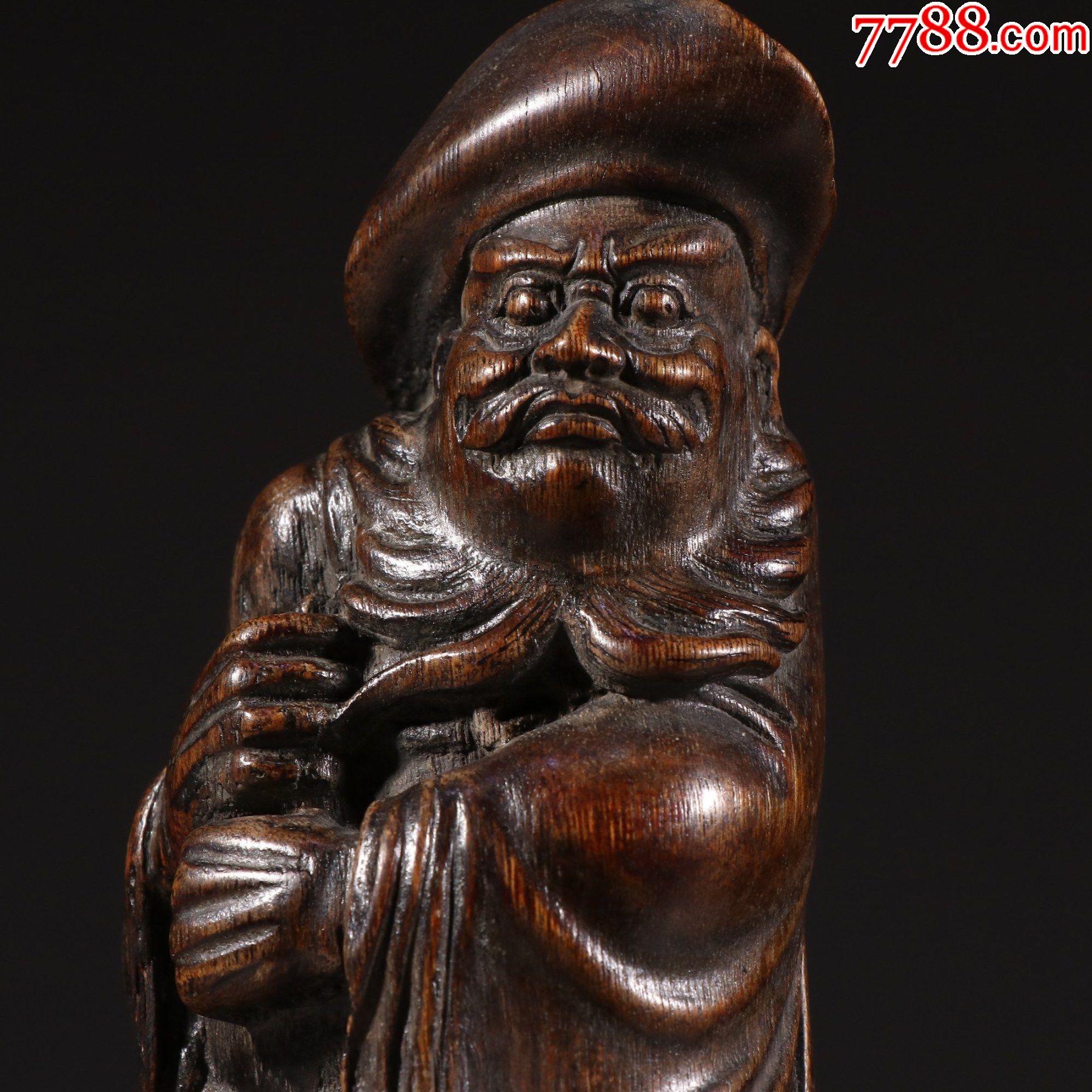 沉香雕人物摆件_木雕摆件_第3张_7788小人书