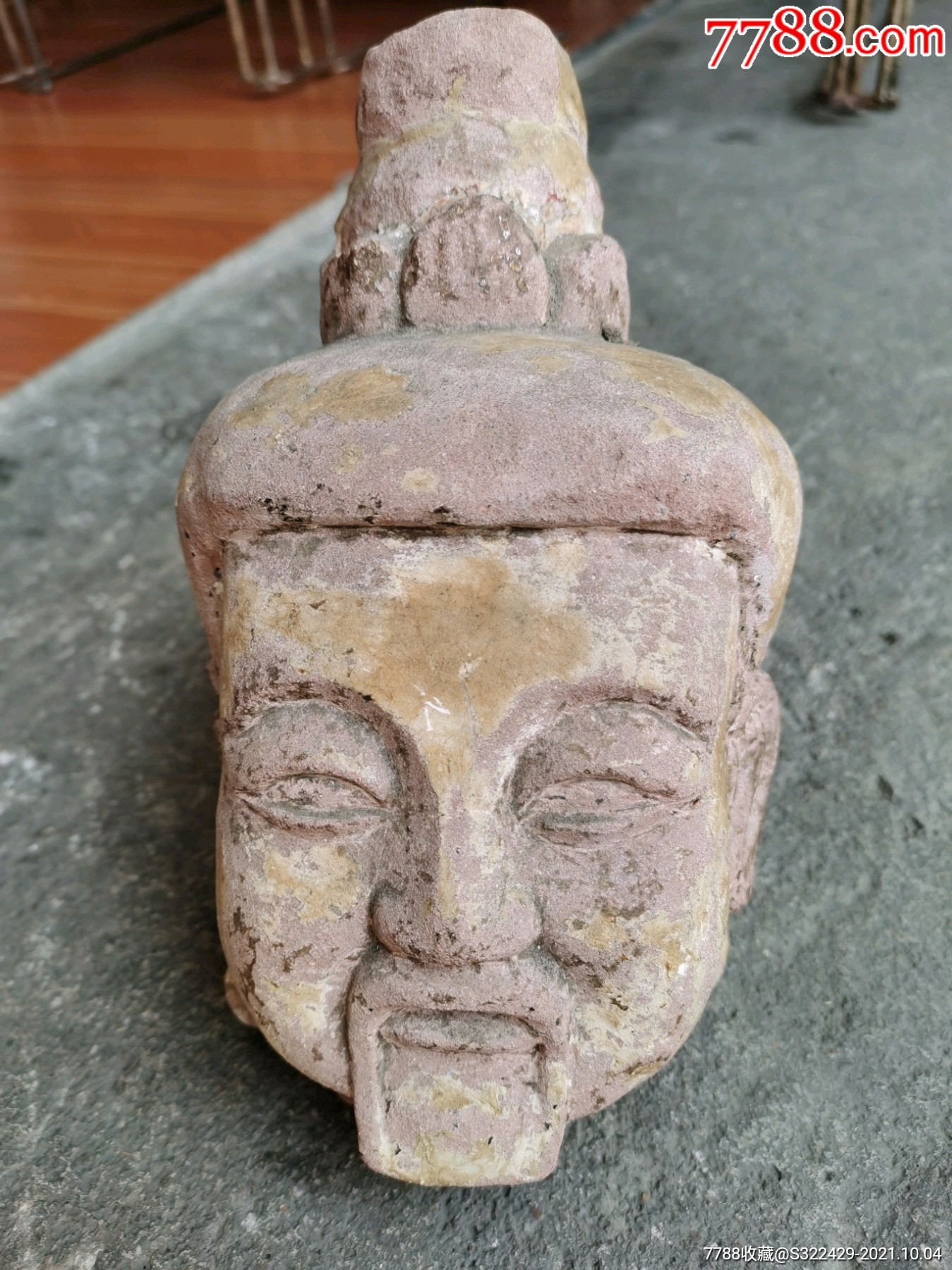 老石雕人物头像佛像石首石佛头