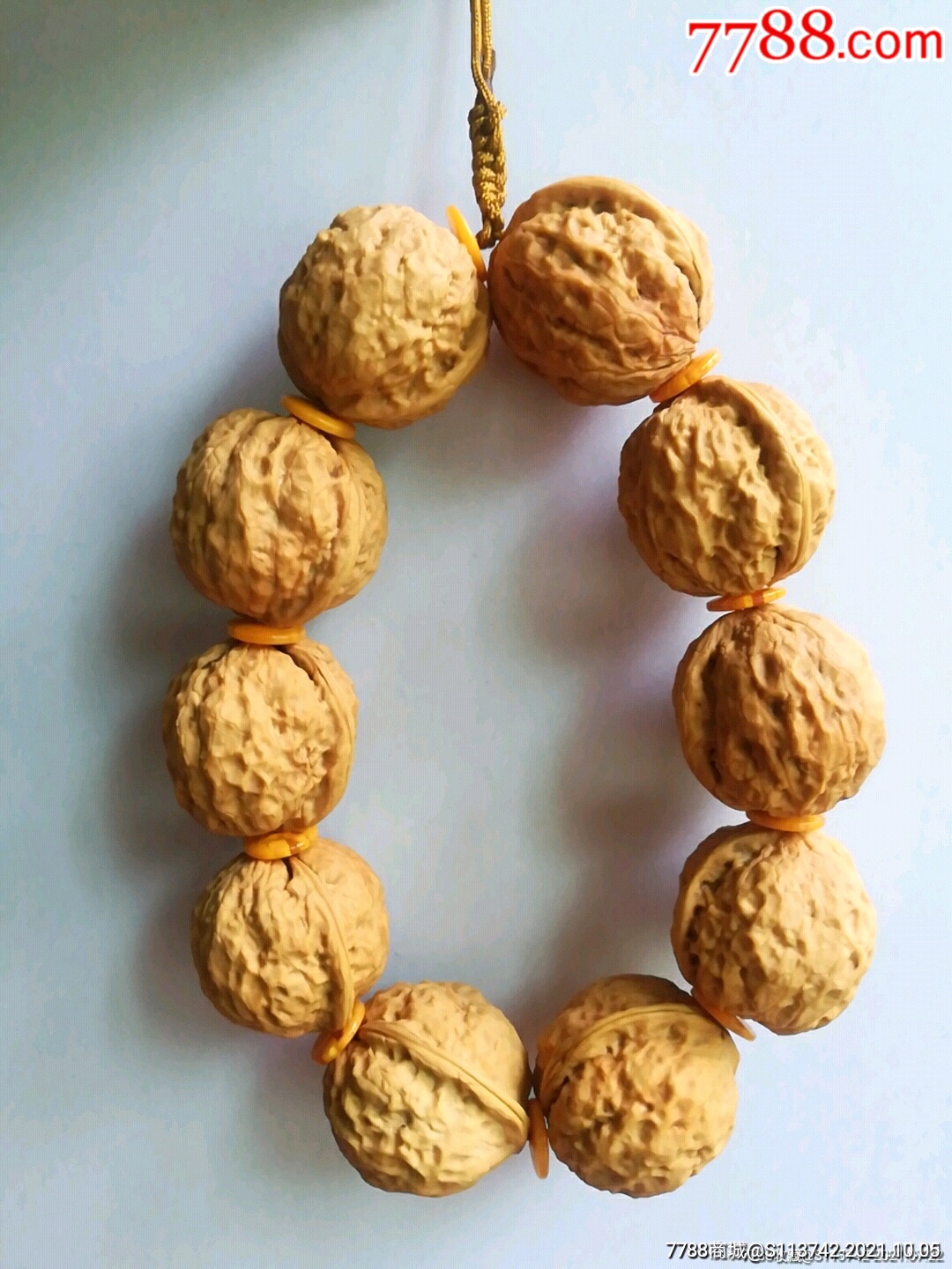 姜黄皮罗汉头10颗手持(尺寸33边34高33天然纯野生宝贝)_文玩核桃_第7