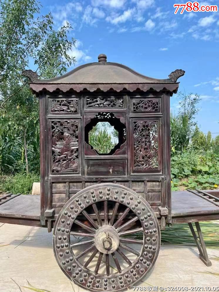 老榆木马车造型独特做工精细用于影视道具旅游景点摆放尺寸如图6800元
