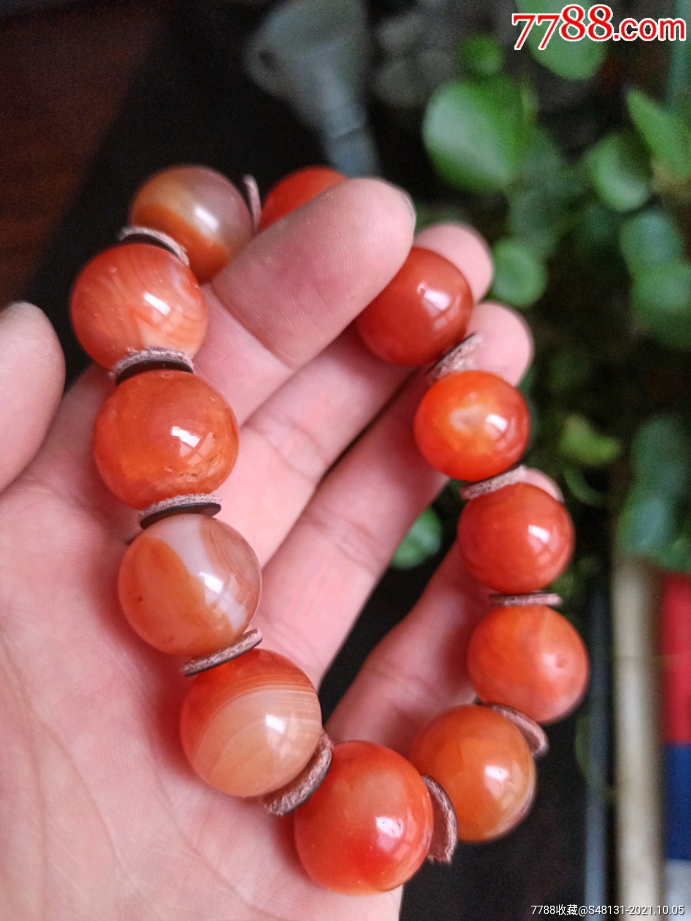樱桃红玛瑙手串_玛瑙_收藏价格_鉴定交易_7788瓷器网