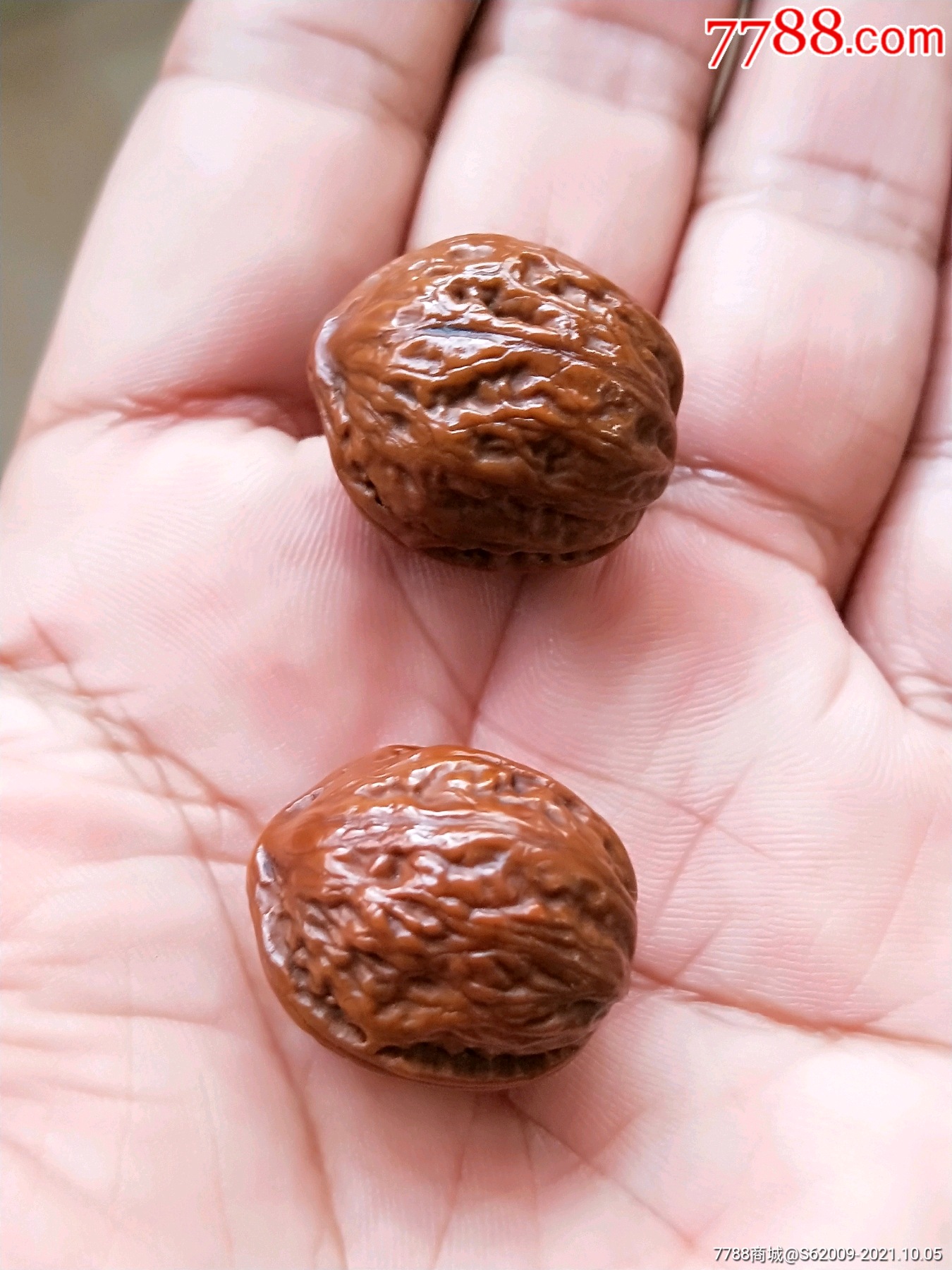 包浆红润全品超小老秋子核桃一对