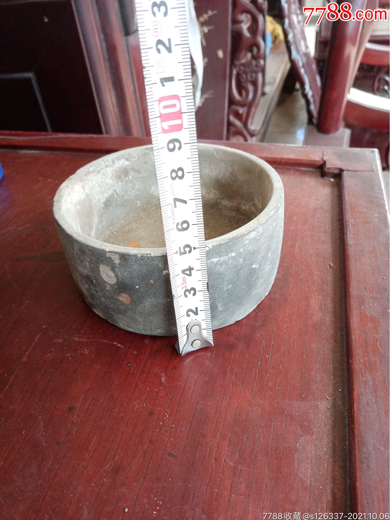 清晚期名家王云樵造蟋蟀盆缺盖其余品好尺寸直径11厘米高5厘米喜欢的