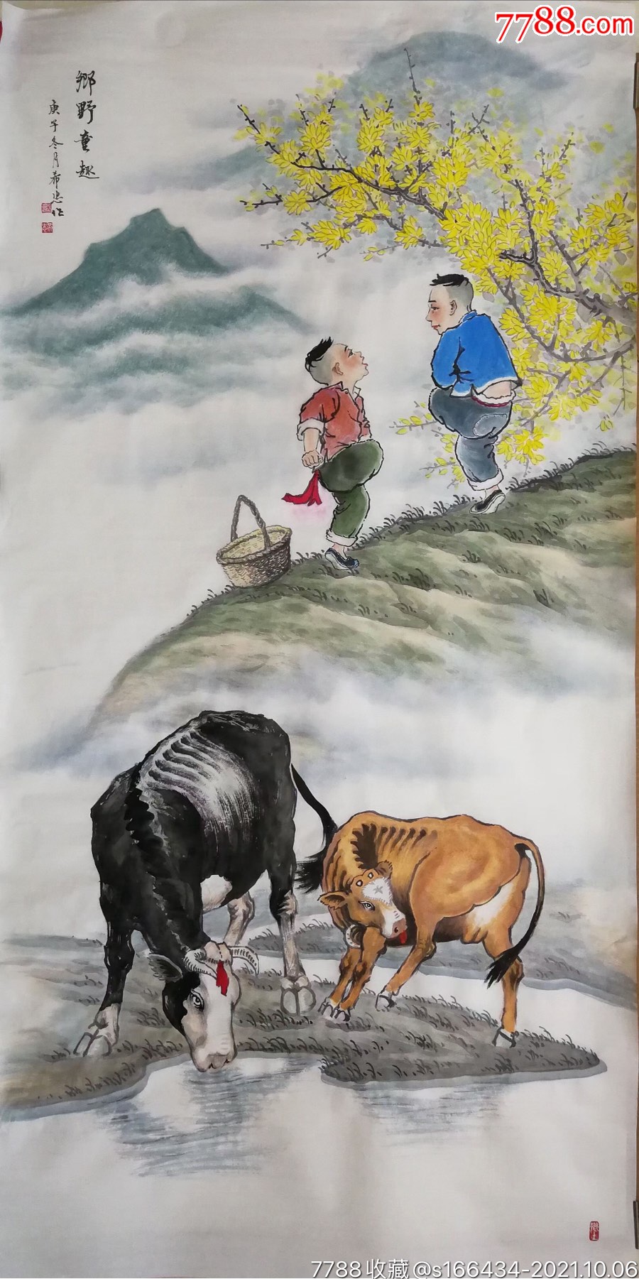 牧牛图帮你找回童年的记忆-价格:1180元-se83001001-花鸟国画原作