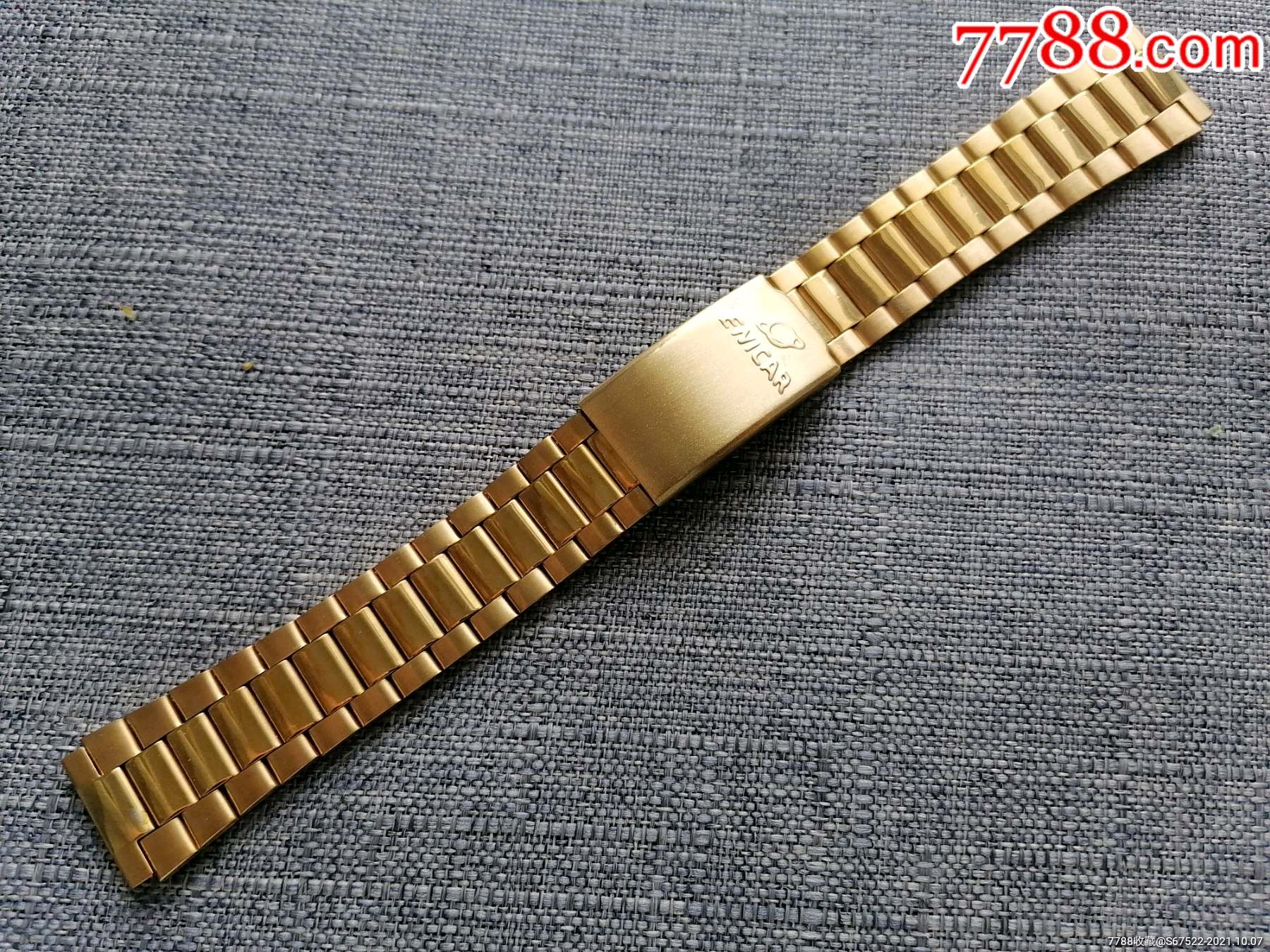 18毫米英纳格金色表带