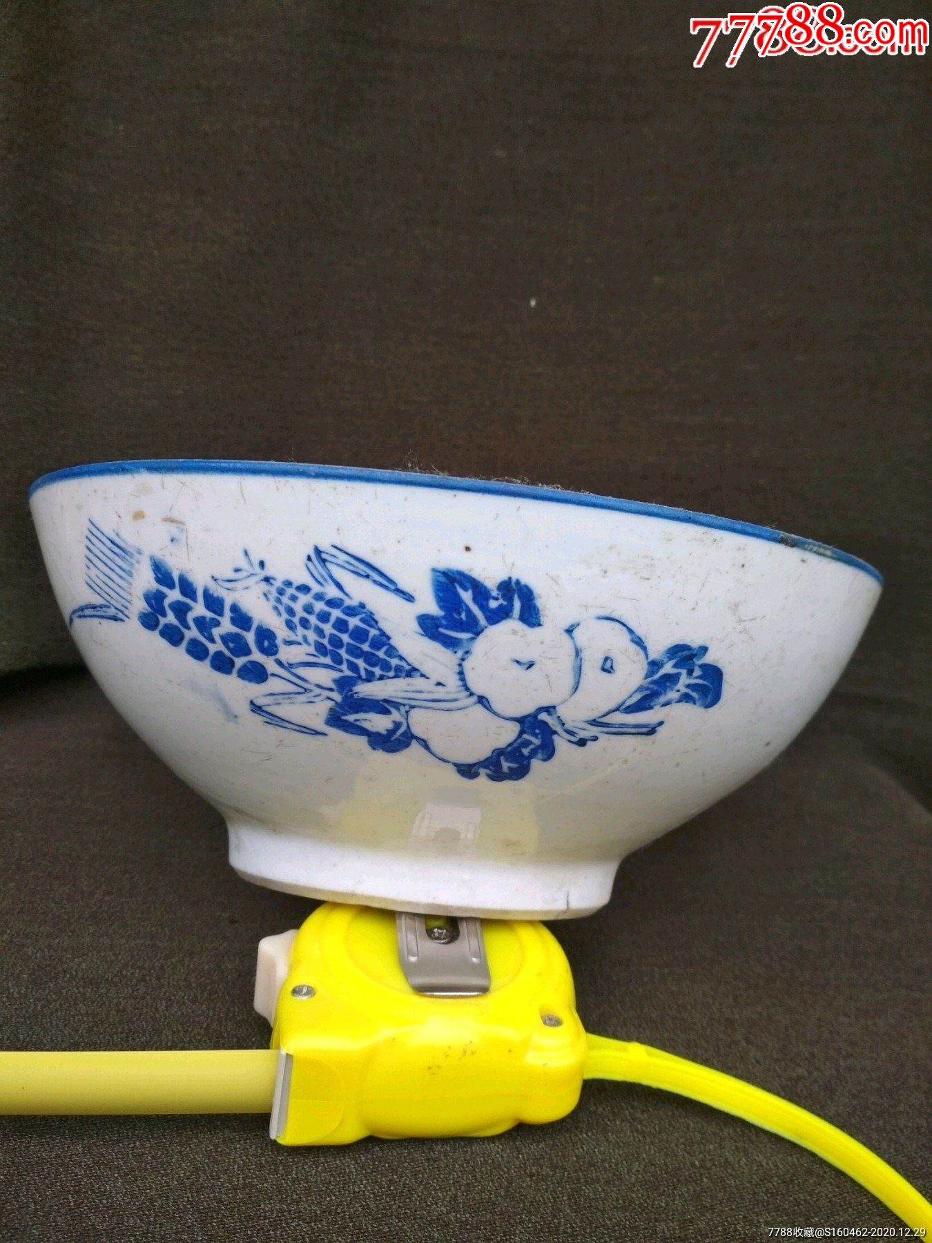 文革青花大海碗