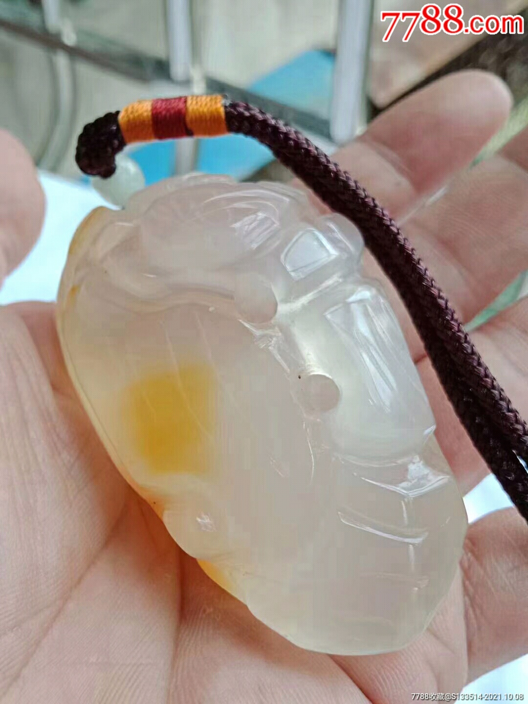 玛瑙1662-6如意手把件(送证书)