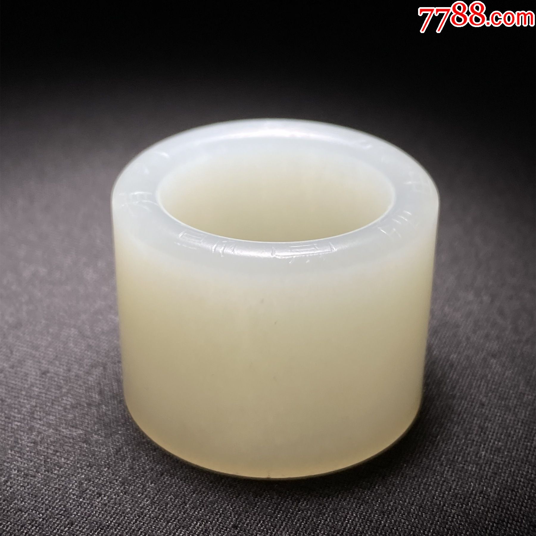 清宫官造清行有恒堂白玉扳指老和田玉籽料铭文玉扳指玉石戒指_价格