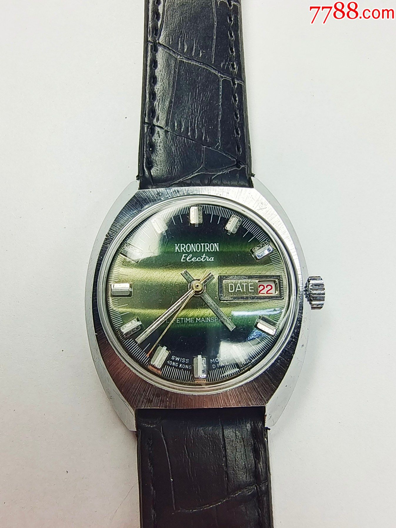 kronotron香港70年代老手表绝版古董表瑞士中古表原装中古腕表vintag