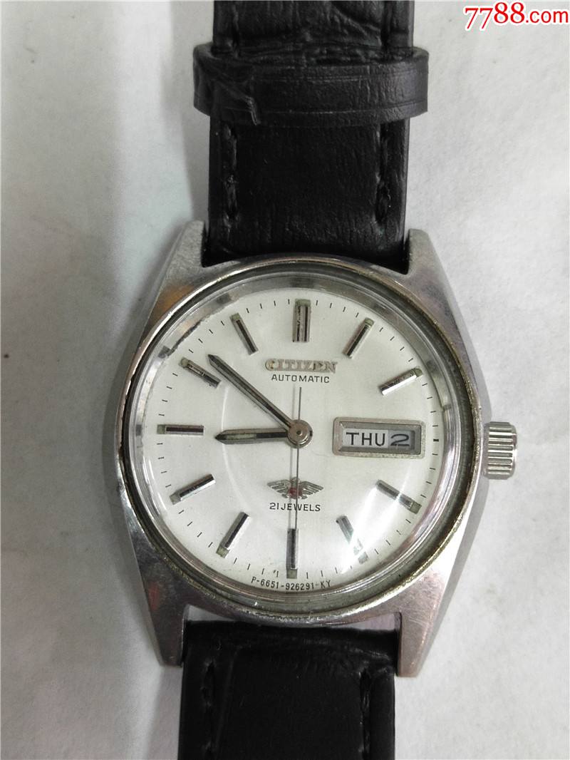 好品西铁城全自动双日历女机械表机芯6651a