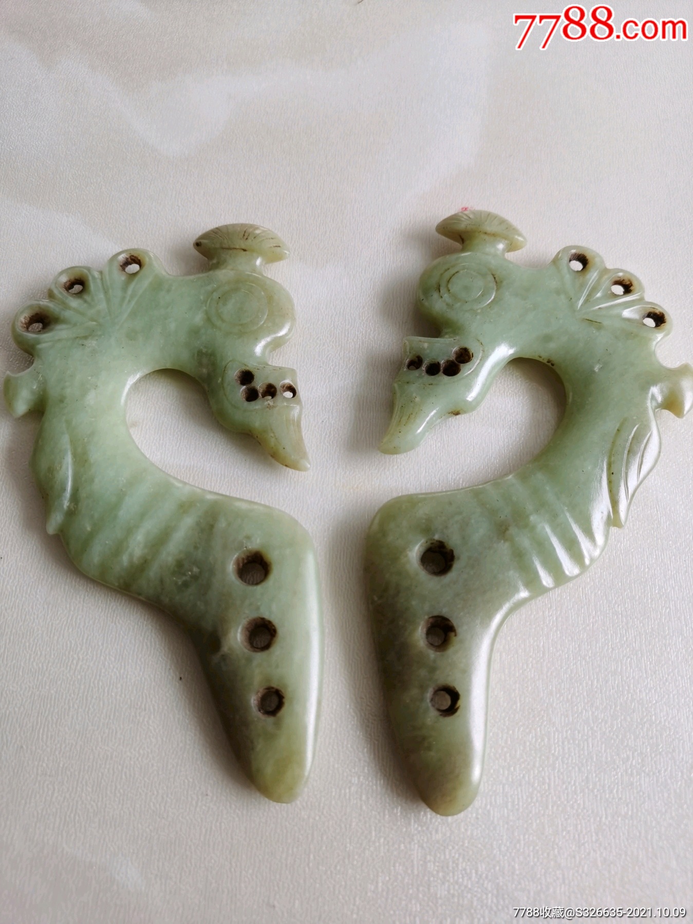 红山文化时期玉凤一对