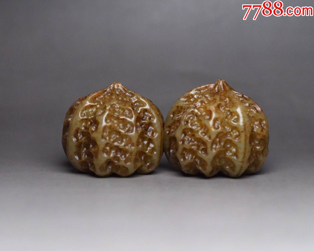 和田玉核桃一对a91s6f