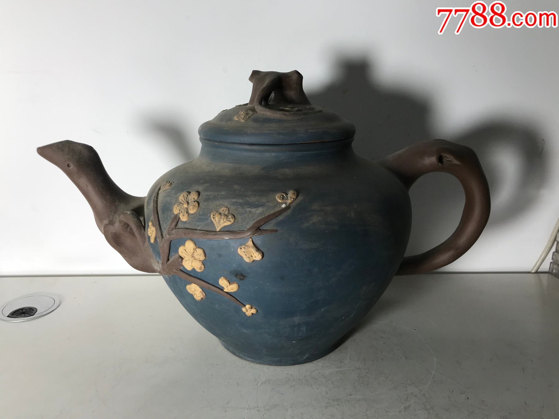 七十年代超大梅花宜兴紫砂茶壶