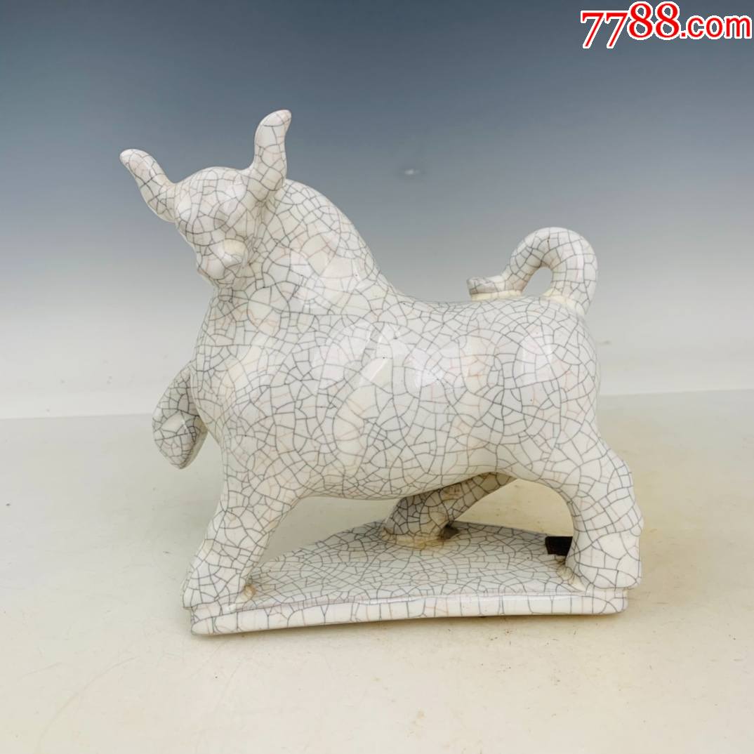 哥瓷牛高165厘米直径17厘米工艺品