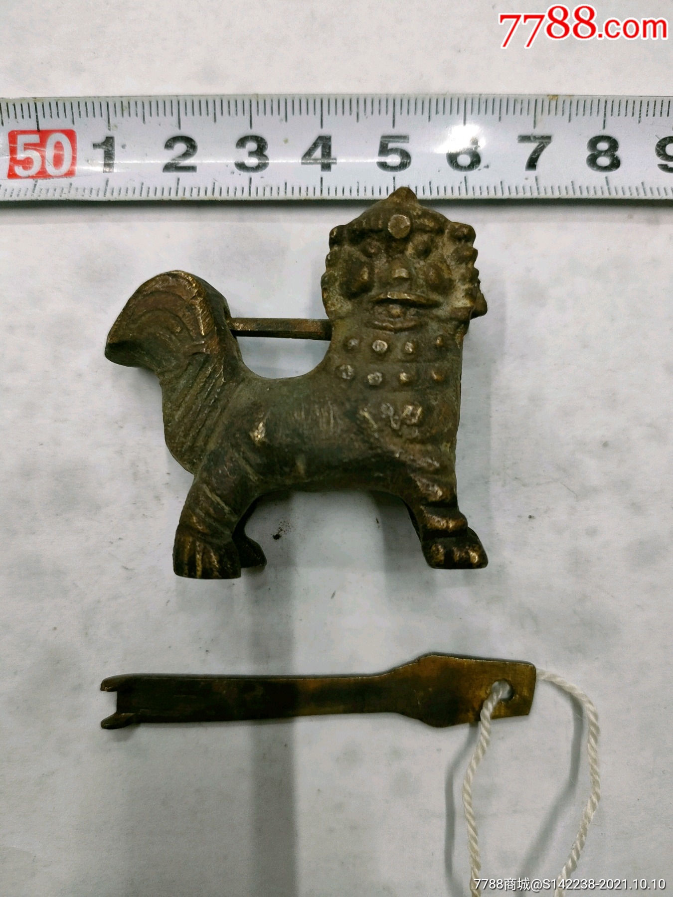 老铜锁狮子铜锁