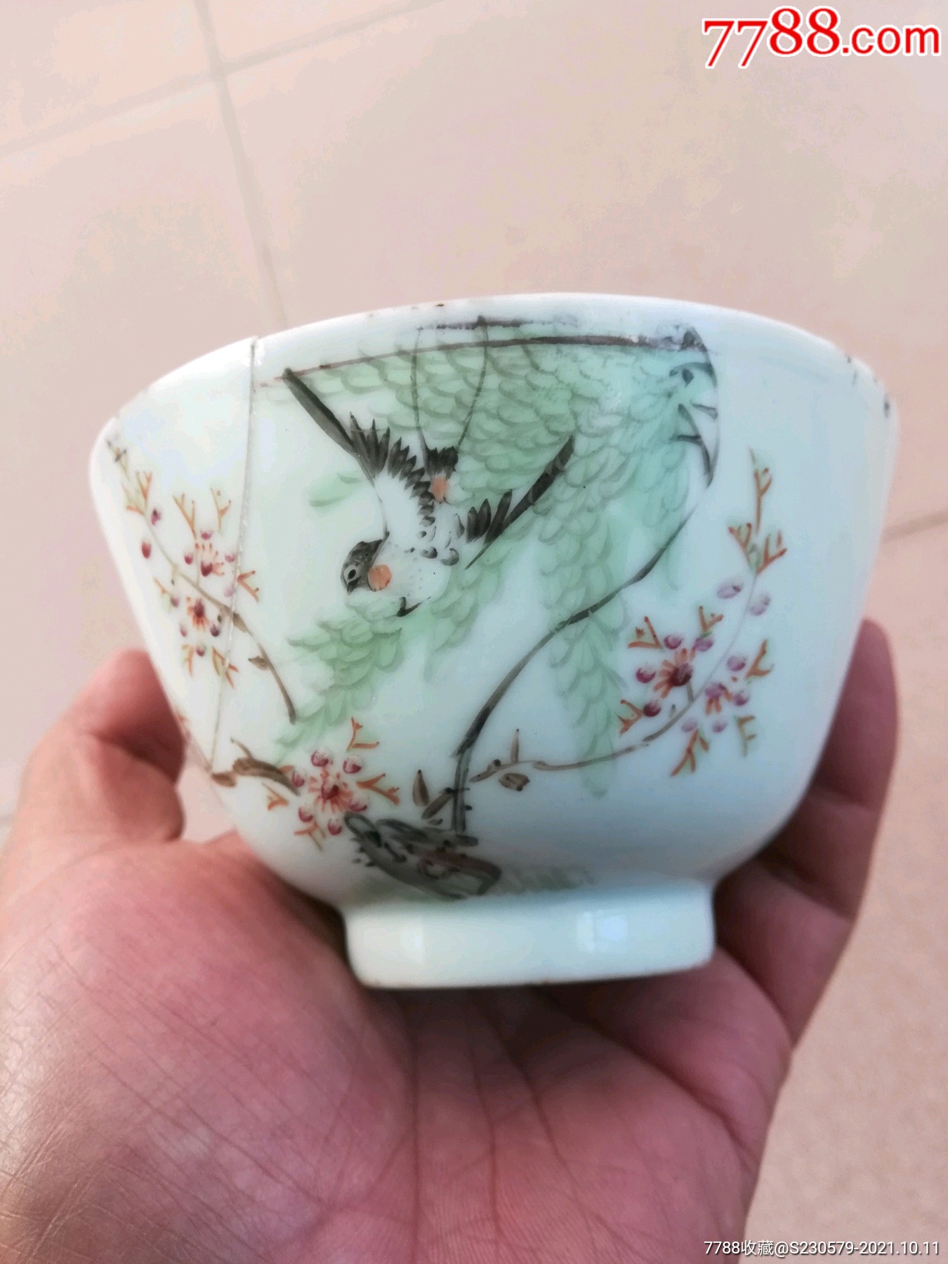 民国天津红店永丰盛记出品武陵春色茶碗