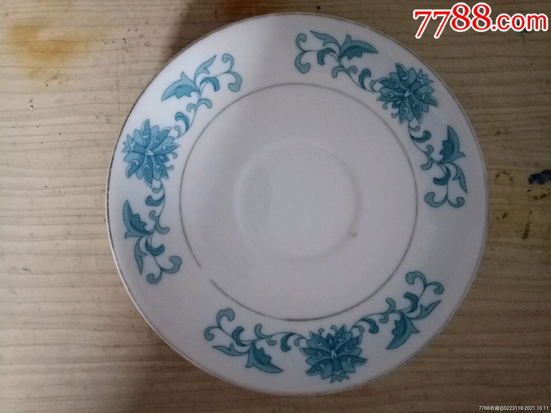 老唐山白玉瓷盘一个