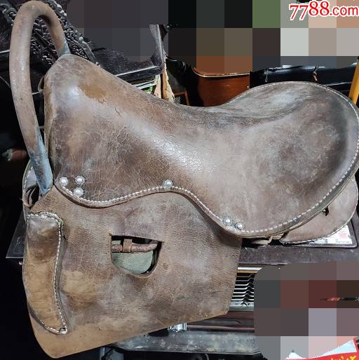 民国老牛皮真皮马鞍骑马
