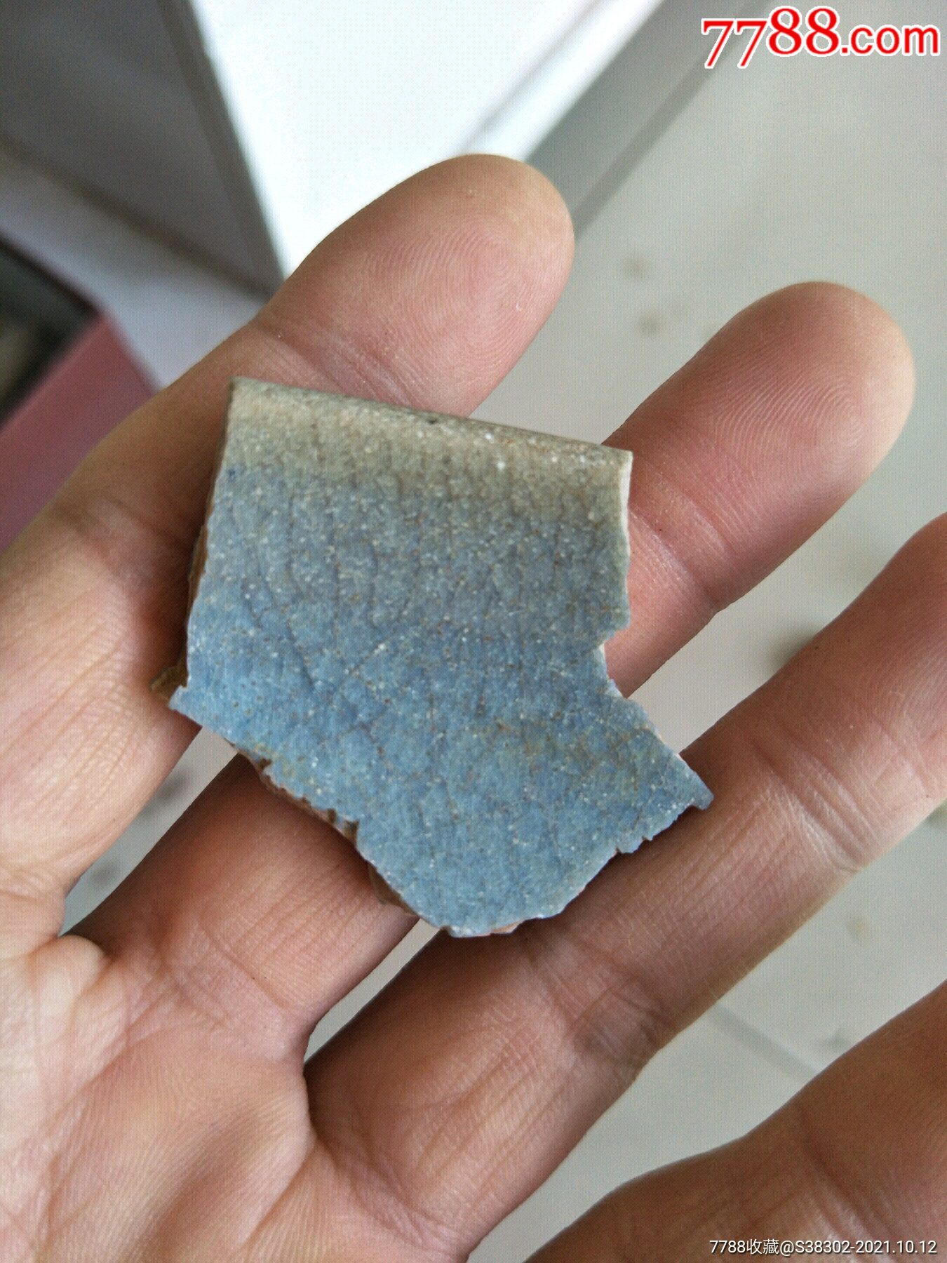 元代钧窑瓷片残片临清运河古玩店万枚古陶瓷标本馆