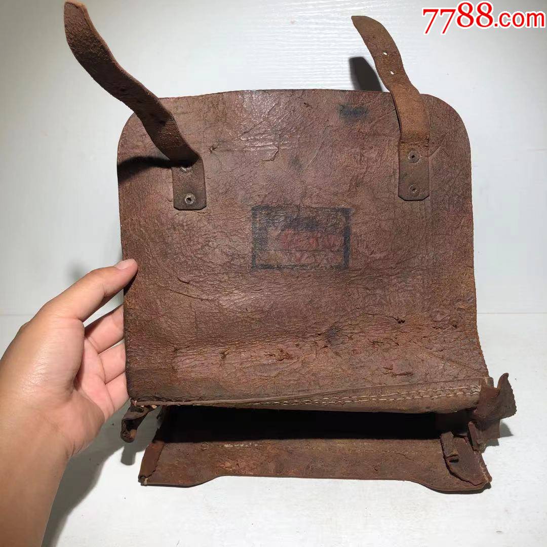 抗战时期红五星八路军地图包公文包旧