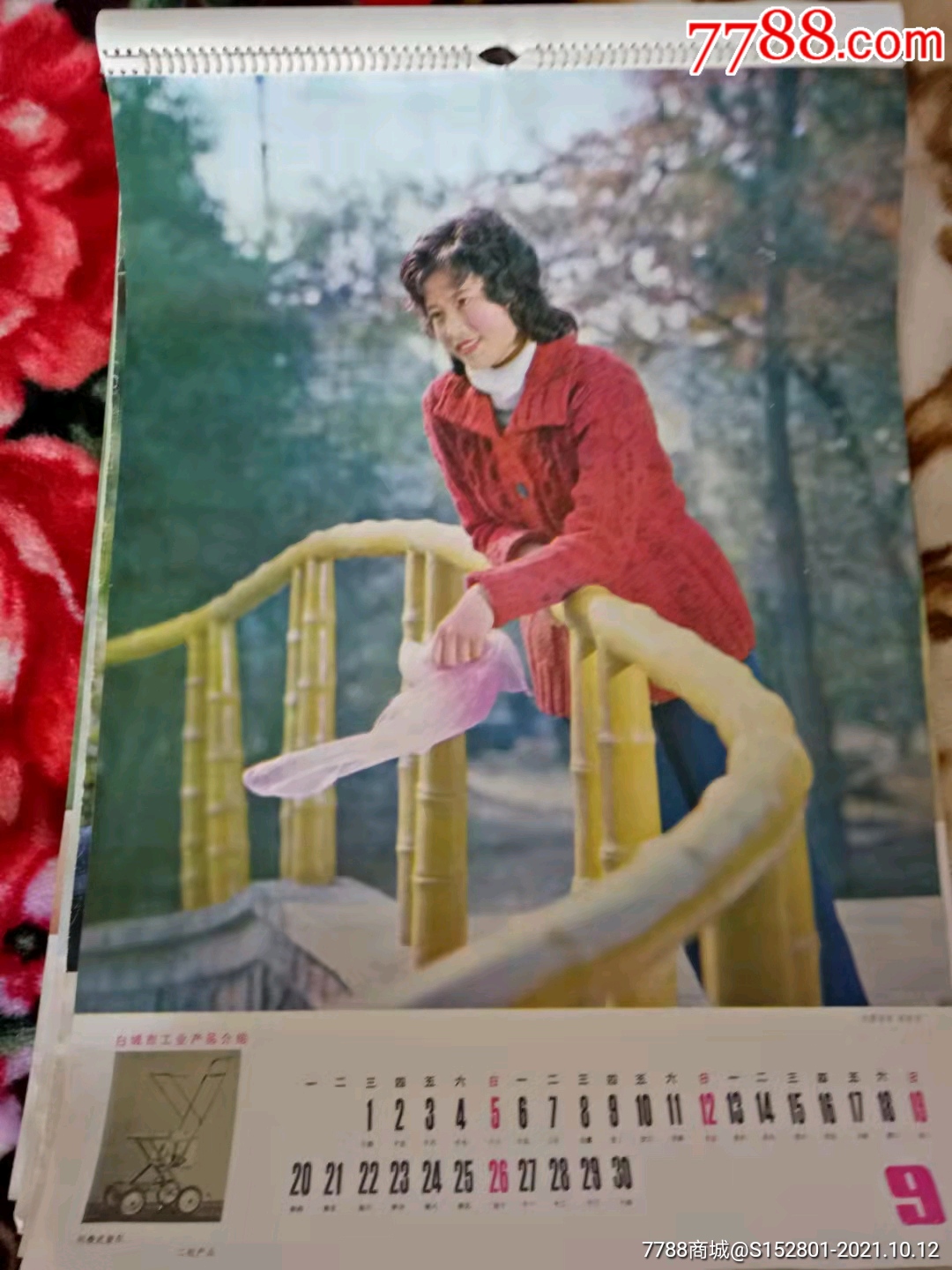 挂历散页:电影演员邵慧芳