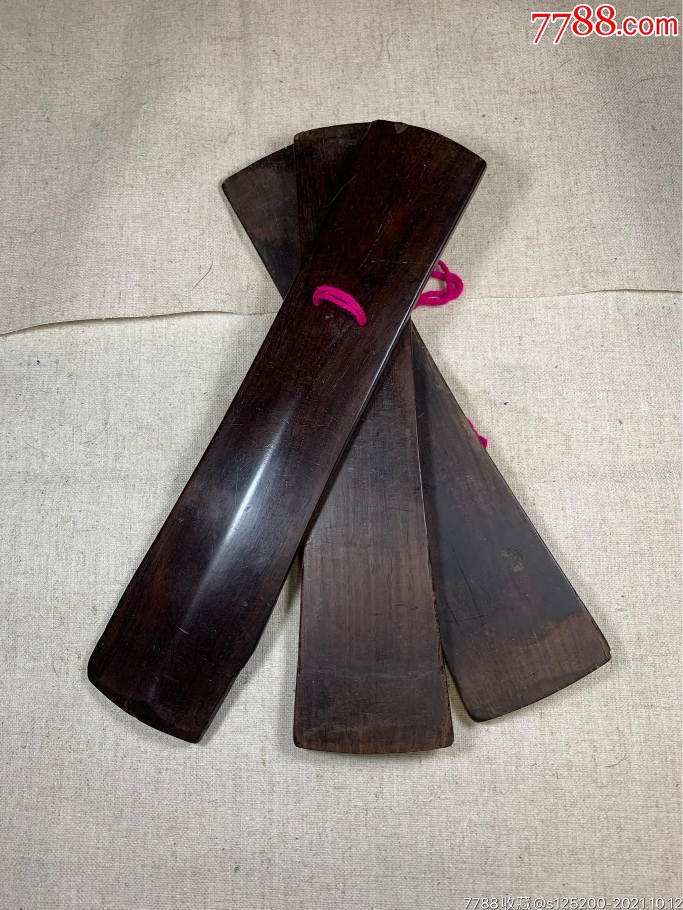 古董古玩收藏杂项清代拍板乐器黄花梨木器街拍器拍子