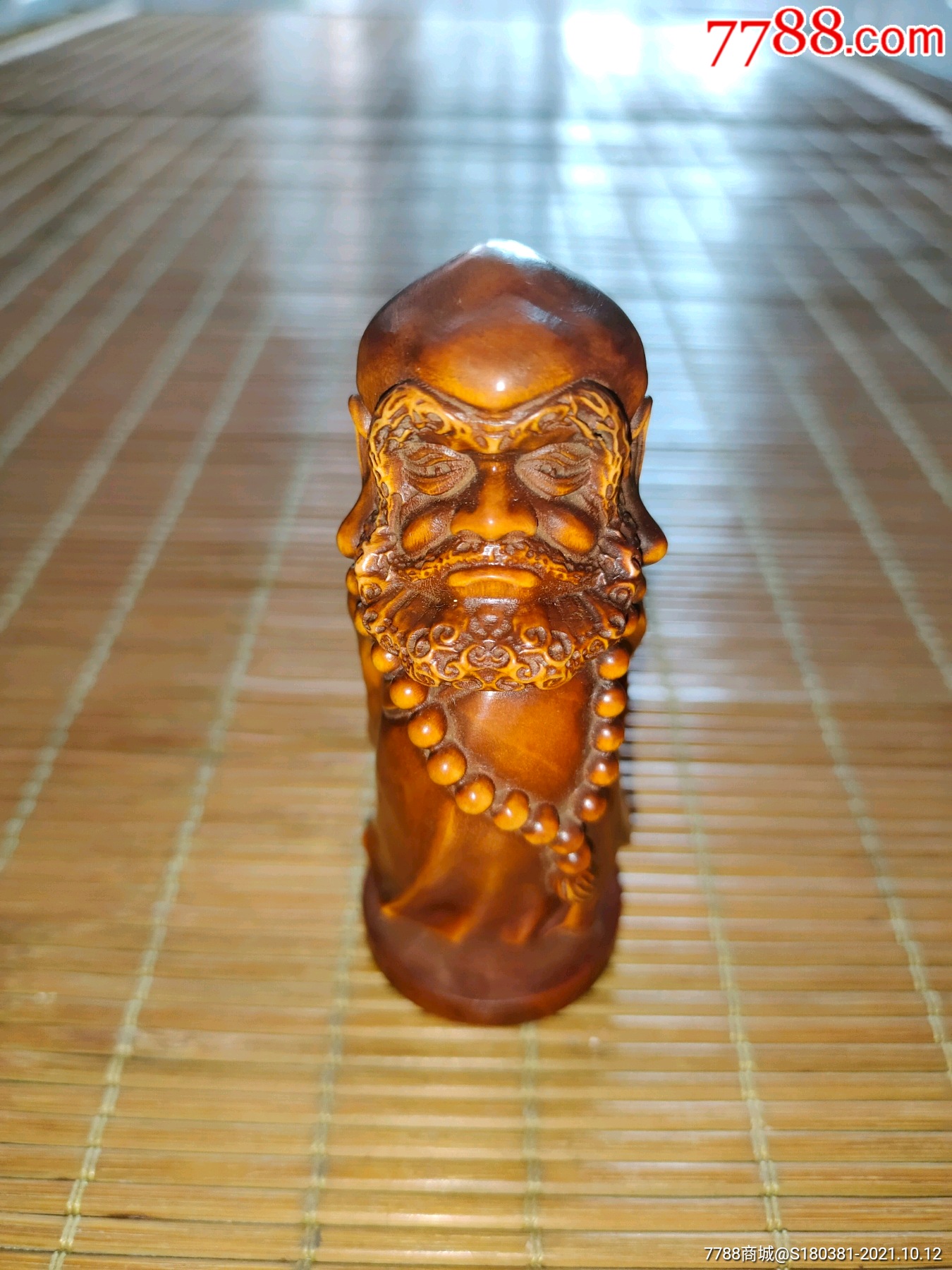 小叶黄杨木雕刻达摩实木雕摆件手把件