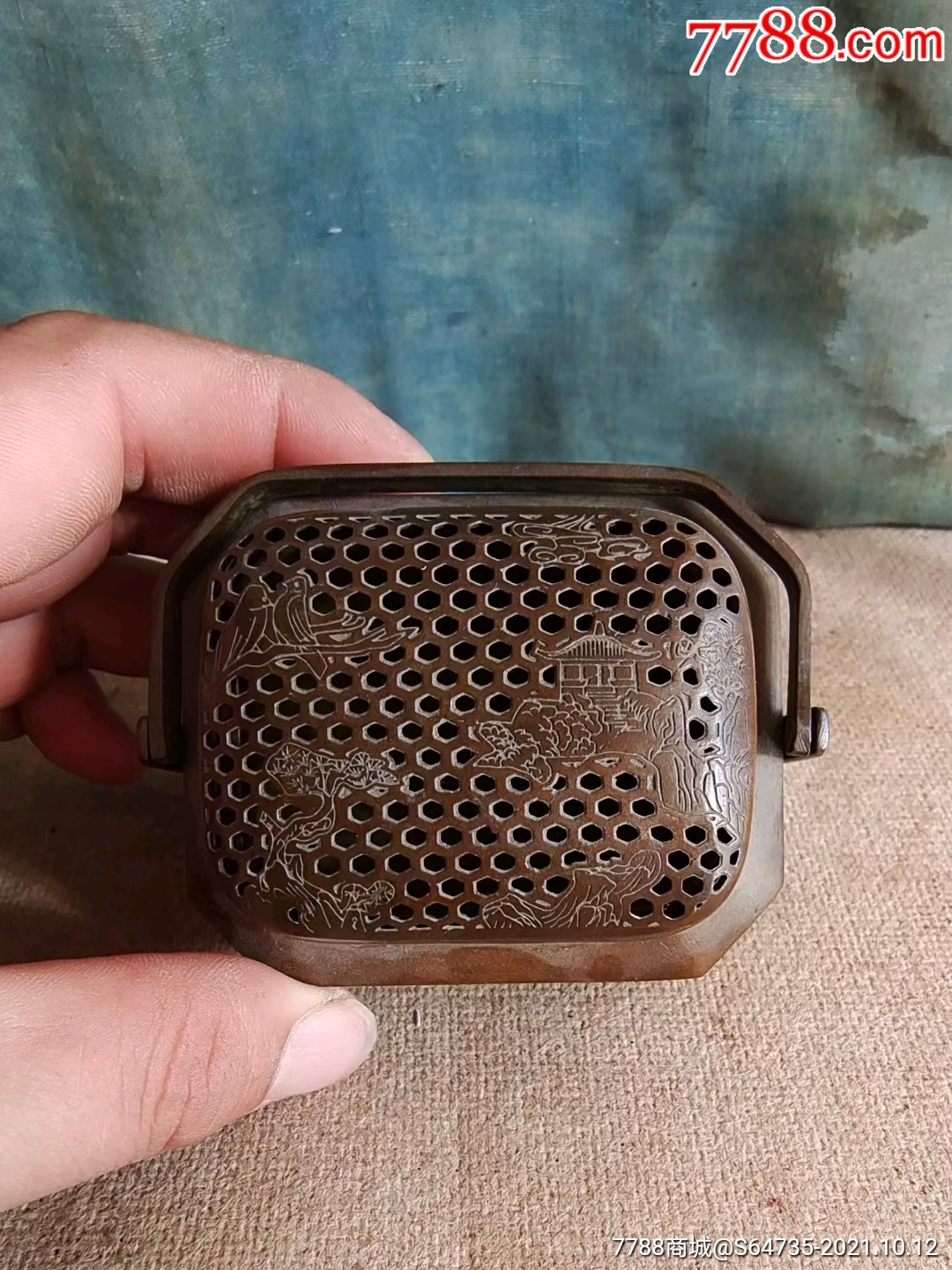 老紫铜手炉熏炉_铜炉_图片欣赏_收藏价格_7788连环画