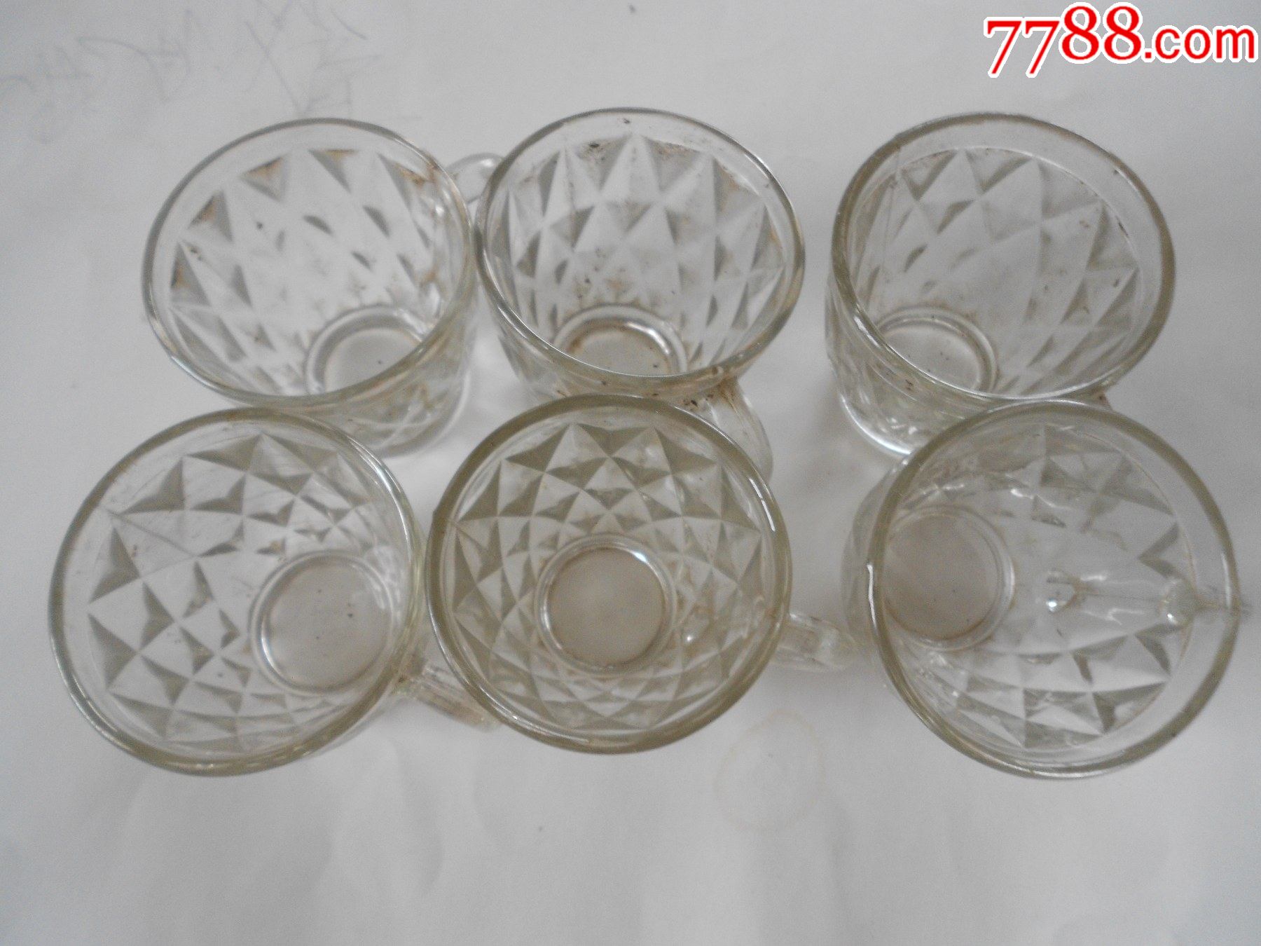 老玻璃杯(6只)-价格:110元-se83129903-玻璃器皿-零售-7788收藏__收藏
